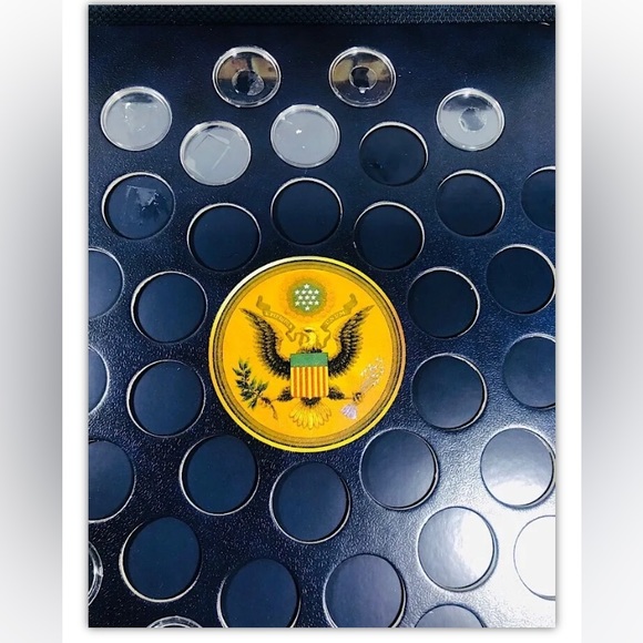 World Reserve Monetary Exchange Navy Blue Presidential Coin Dollar Album Book - Picture 4 of 6